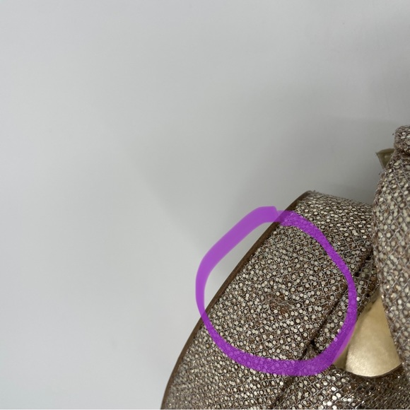 Michael Michael Kors Petra Platform Glitter High Block Heel Size 9.5 - Picture 11 of 16